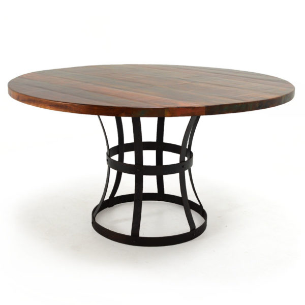 Brewster 54" Round Dining Table, Reclaimed Wood Home Source Furniture