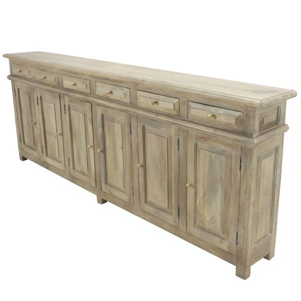 Leeds 96" Sideboard, Salvaged Gray Home Source Furniture
