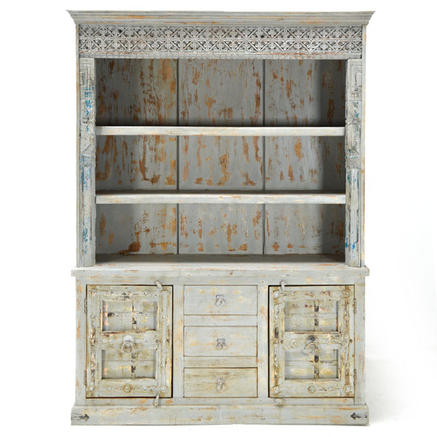 Camden Hutch And Buffet Distressed Grey Wash Home Source Furniture