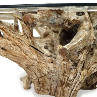 Root Coffee Table (60cmx60cm) - Teak Root Coffee Table