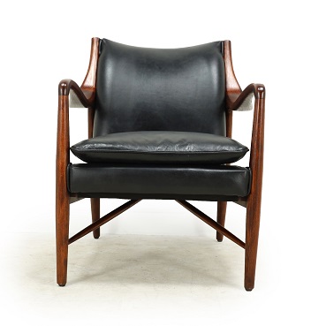 Charcoal leather 2025 chair