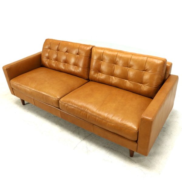 Ashland 90" TopGrain Leather Sofa Home Source Furniture