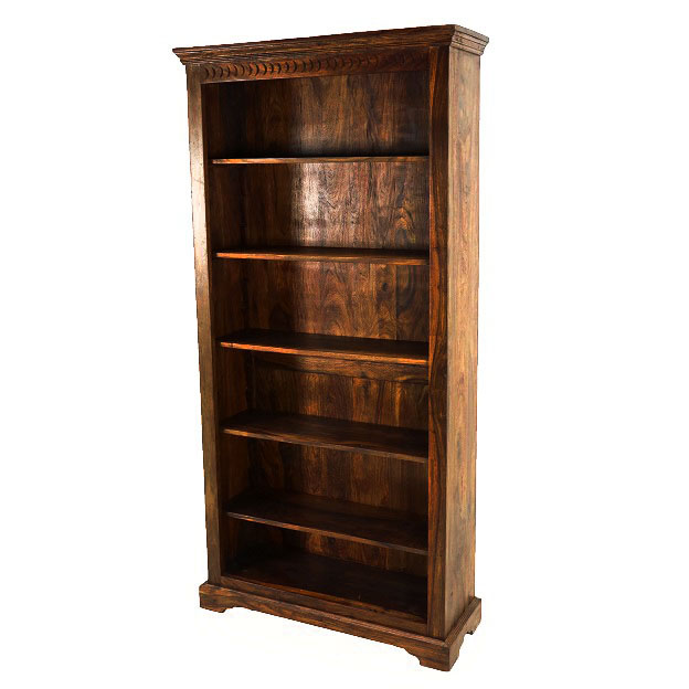 Draper 36" Tall Bookshelf, Antique Java Home Source Furniture