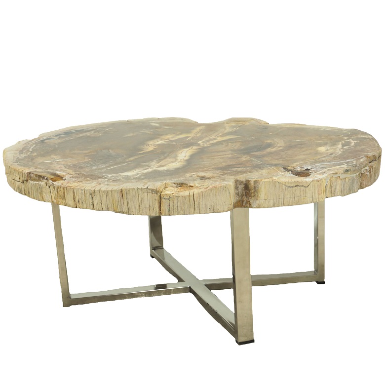 Petrified Wood Coffee Table Ris 772, Petrified Wood Sofa Table