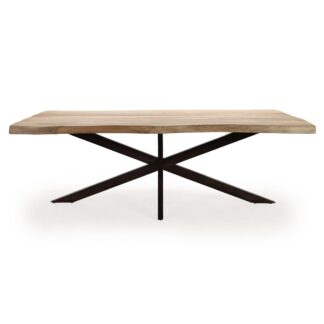 Claude 87" Live Edge Solid Wood Dining Table